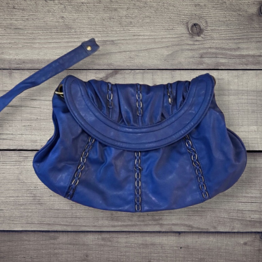 Kardashian Kollection Blue Shoulder Strap purse